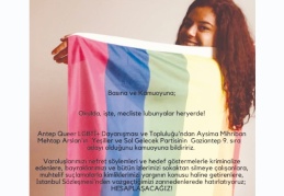 Antep Queer’den Aysima Mihriban Mehtap Arslan Yeşil Sol Parti vekil adayı oldu