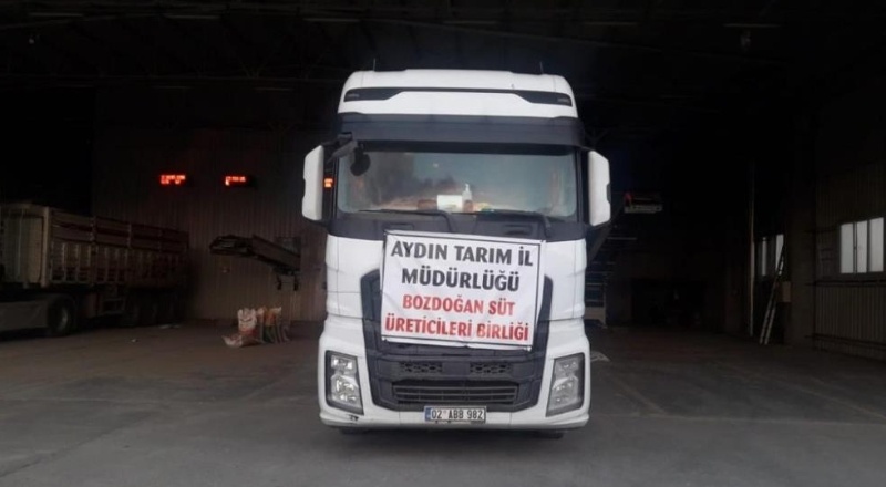 Antepli depremzede hayvancılara Aydın’dan 20 ton yem desteği