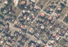 Antep'teki yıkımın 'öncesi-sonrası' uydudan görüntülendi