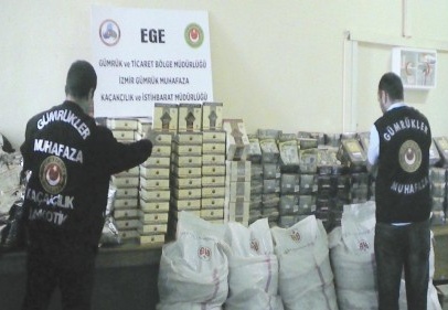Antep’ten götürülen 1 ton kaçak çay ele geçirildi 