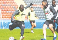 Antrenman, Kalyon Stadyumu'nda yapıldı