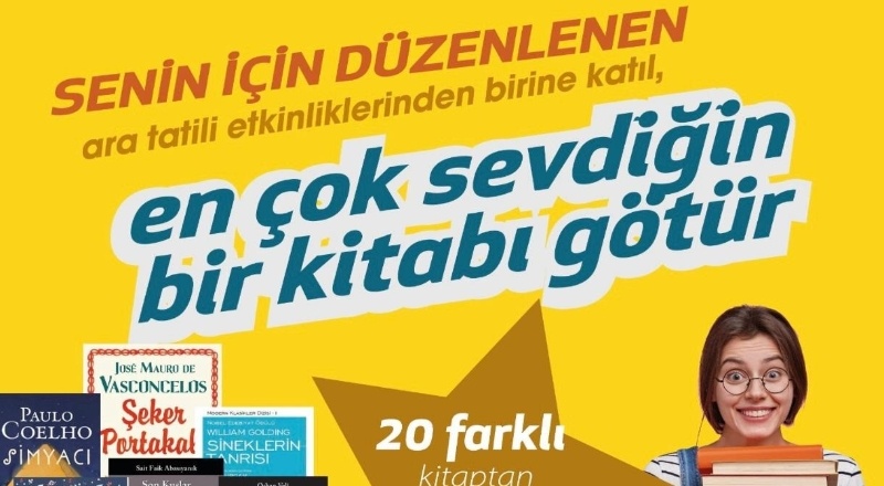 Ara tatilde çocuklara kitap hediye edilecek