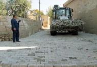 Araban Belediyesi kilit taşı çalışmalarını sürdürüyor