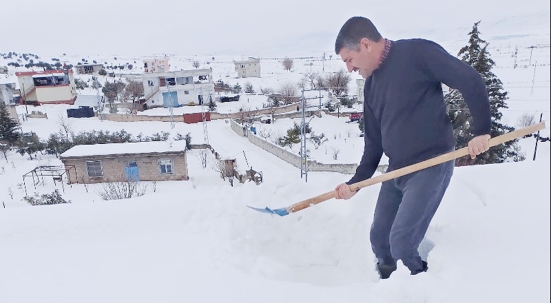 Araban Ovası’na yağan kar ‘Beyaz Altın’dır
