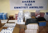 Araban’da 10 bin 300 paket kaçak sigara ele geçirildi
