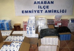 Araban’da 10 bin 300 paket kaçak sigara ele geçirildi 