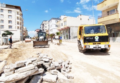 Araban’da asfalt ve kaldırım çalışmaları başladı