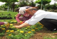 Araban’da parklar çiçeklendi