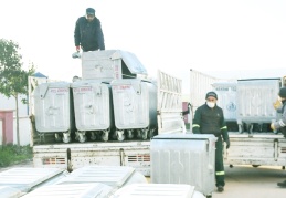 Arabanlılara 300 çöp konteyneri