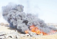 Araç lastiği yakanlara 402 bin lira ceza kesilecek