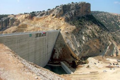 Ardıl barajında su tutumuna başlandı