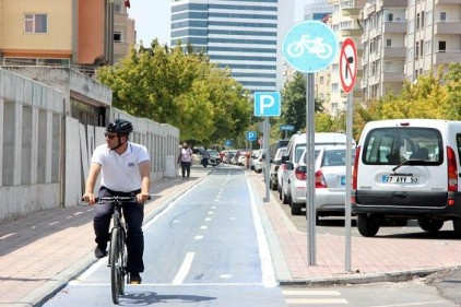 Artık Gaziantep&#8217;te de bisiklet yolu var