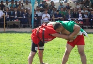 Aşırtmalı aba güreşi Türkiye şampiyonası Oğuzeli’nde yapıldı