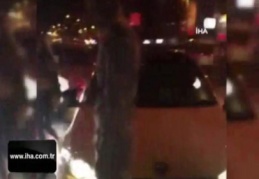 Asker uğurlamasında ortalığı birbirine kattılar