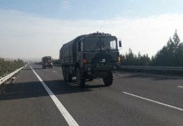 Askeri konvoy, Gaziantep istikametine geliyor