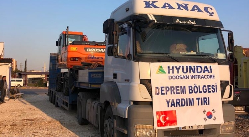 ASKO GLOB ALL, deprem bölgesine değeri 1 milyon doları aşan iş makinesi gönderdi