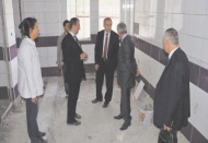 Ata, okul inşaatlarını gezdi