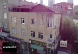 Ataşehir'de riskli bina tahliye ediliyor