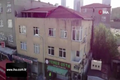 Ataşehir'de riskli bina tahliye ediliyor