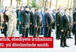 Atatürk, ebediyete irtihalinin 82. yıl dönümünde anıldı