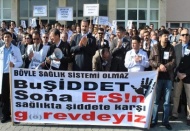 Aydın’da hekimler iş bıraktı