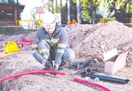 Aydınlatma kalitesi artırıldı hatlar yer altına alındı