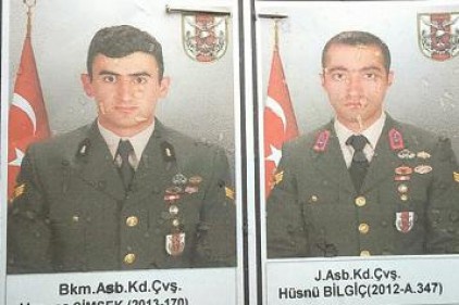 Aynı saldırıda şehit düşen askerler memleketlerine de birlikte uğurlandı