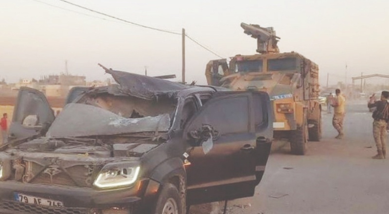 Azez'de Türk konvoyuna Rus silahlarıyla saldırı: Ölü ve yaralılar var