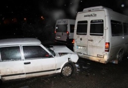 Azıcık kar yağdı, bir sürü kaza oldu