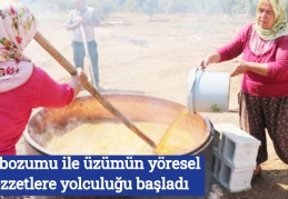 Bağbozumu ile üzümün yöresel lezzetlere yolculuğu başladı
