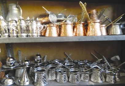 Bakır fincan ve cezveler yoğun ilgi görüyor