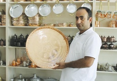 Bakır işlemeler Gaziantep ve Maraş’tan gidiyor