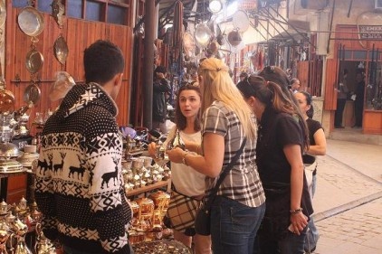 Bakırcılar çarşısının turizm sezonu açıldı