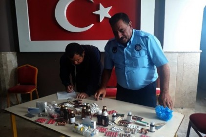 Bakkal dükkanından kaçak ilaç çıktı 