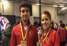 Balkan Karate Şampiyonası’nda altın madalya kazandılar
