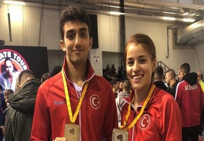 Balkan Karate Şampiyonası’nda altın madalya kazandılar