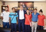 Başarılı atletlerden Şiran’a ziyaret