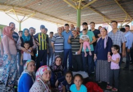 Başkanlar, bayramda da mesaideydi