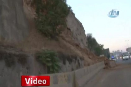 Başkentte toprak kayması