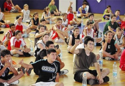 Basketbolcular yaz kampında 