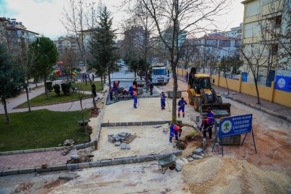 Batıkent Mahallesi&#8217;nde park-otopark yapılıyor