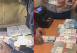 Bavullar içinde 500 milyon lira ele geçirildi