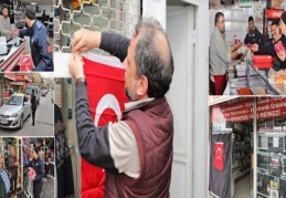 Bayrak dağıtıldı