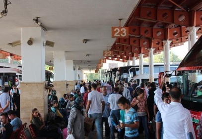 Bayram dönüşü otogar çilesi