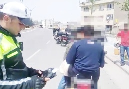 Bayram öncesinde motosiklet sürücülerine ceza yağdı