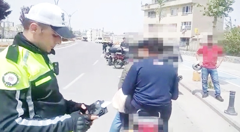 Bayram öncesinde motosiklet sürücülerine ceza yağdı