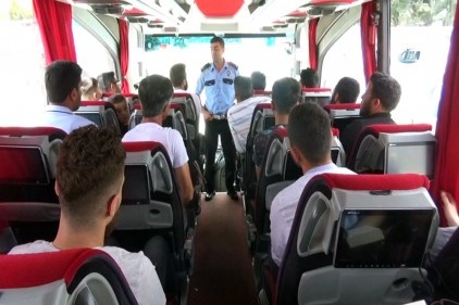Bayram seferine çıkan otobüs şoförlerine polis tembihi 