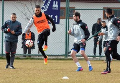 B.B. Erzurumspor, Gazişehir Gaziantepsor maçı hazırlıklarını sürdürüyor 