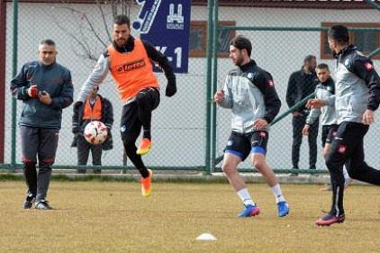 B.B. Erzurumspor, Gazişehir Gaziantepsor maçı hazırlıklarını sürdürüyor 