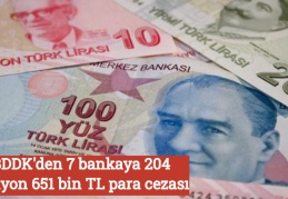 BDDK'dan 7 bankaya 204 milyon 651 bin TL para cezası